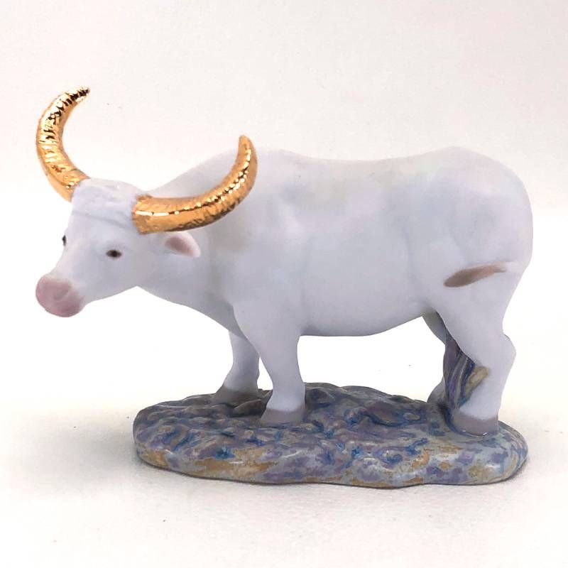 【美品・箱付き】LLADRO リヤドロ／干支コレクション The Ox -小 牛 丑／9489／陶器／マルチカラー