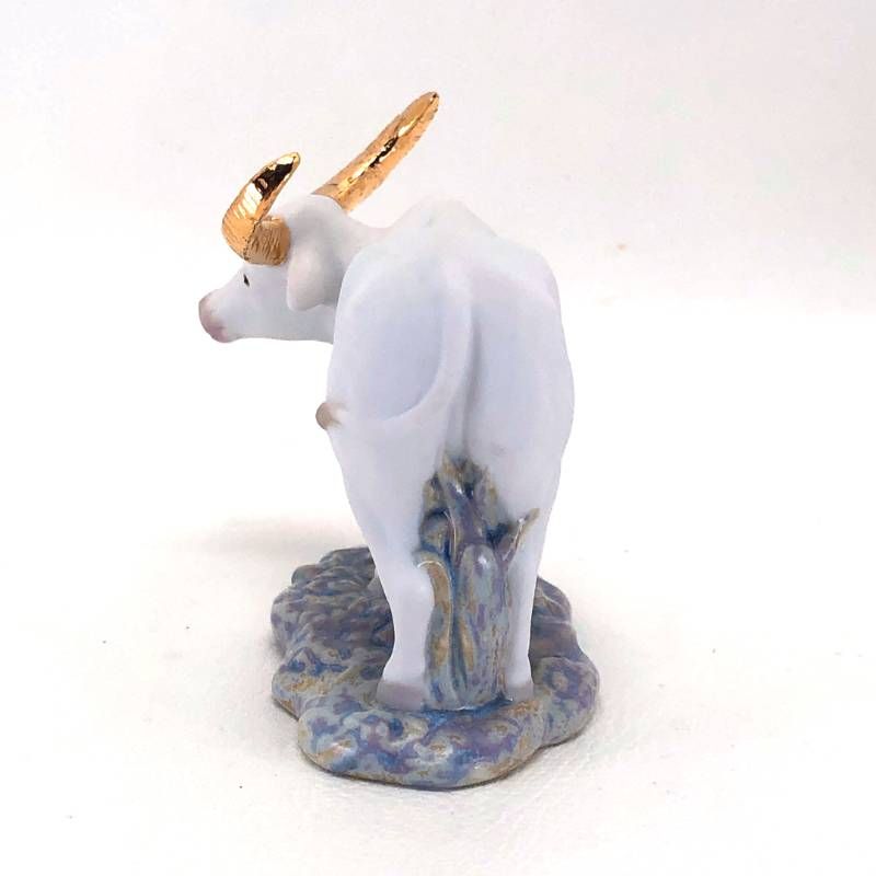 【美品・箱付き】LLADRO リヤドロ／干支コレクション The Ox -小 牛 丑／9489／陶器／マルチカラー