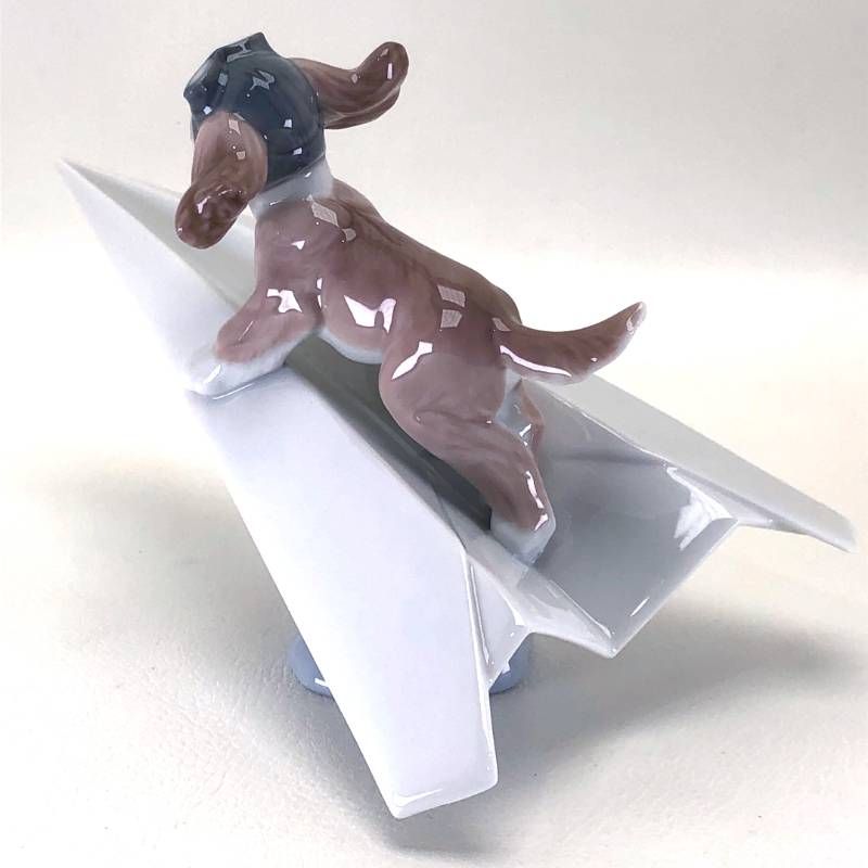 【美品・箱付き】LLADRO リヤドロ／可愛いパイロット／6665／陶器／マルチカラー