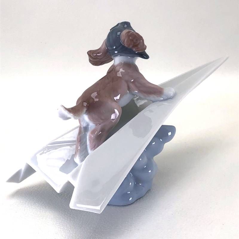 【美品・箱付き】LLADRO リヤドロ／可愛いパイロット／6665／陶器／マルチカラー