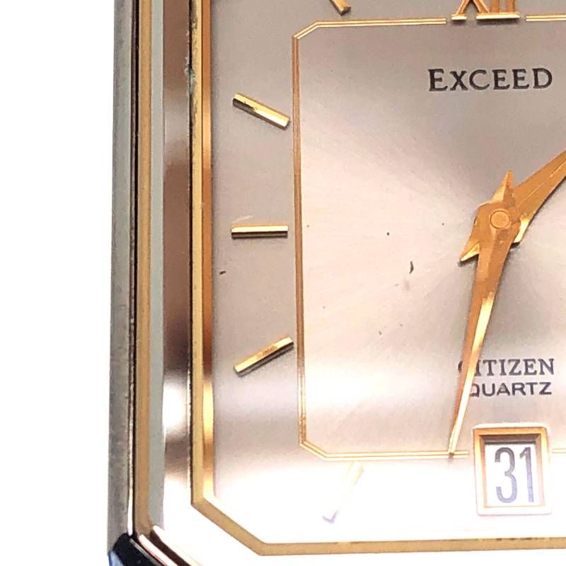 【電池交換済み】CITIZEN シチズン／エクシード 5777-F70264／クォーツ／ステンレス／シルバー・ゴールド