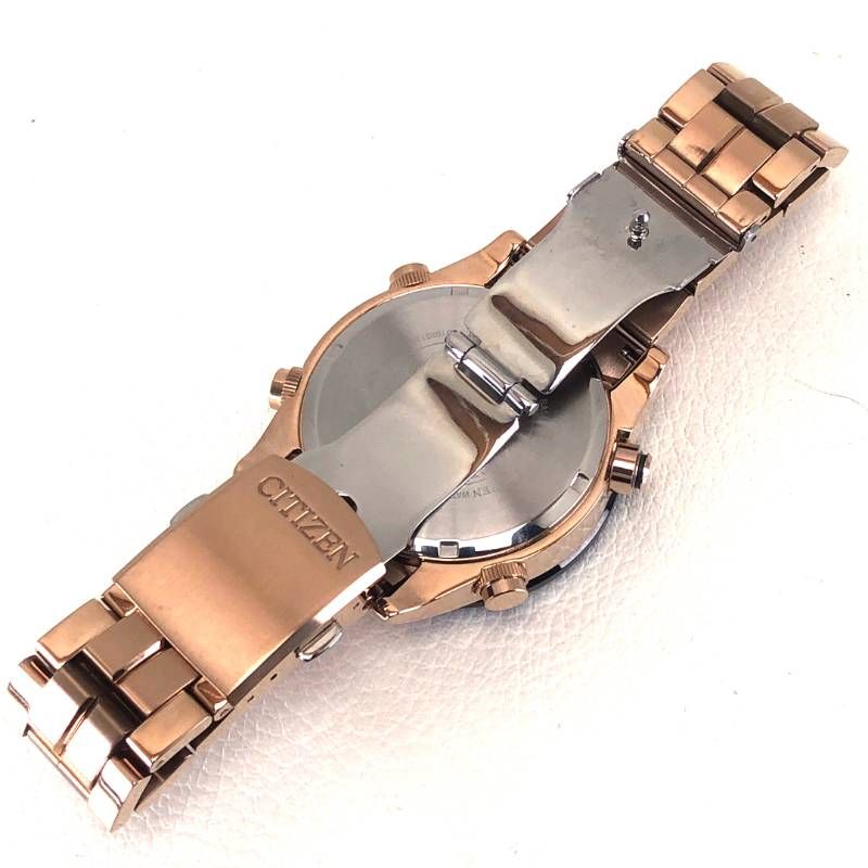 【美品・電池交換済み】CITIZEN シチズン／プロマスター エコドライブ U200-S055024／ソーラークォーツ／ステンレス・チタン／ゴールド・ブラック