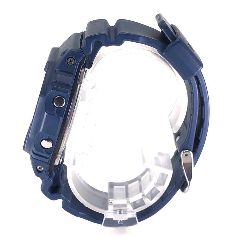 【美品】CASIO カシオ／G-SHOCK DW-5600BBM-2JF／クォーツ／樹脂／ネイビー・ブラック