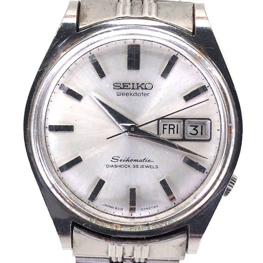 【1964年製 ヴィンテージ】SEIKO セイコー／セイコーマチック ウィークデーター 6218-8950／自動巻／ステンレス／シルバー