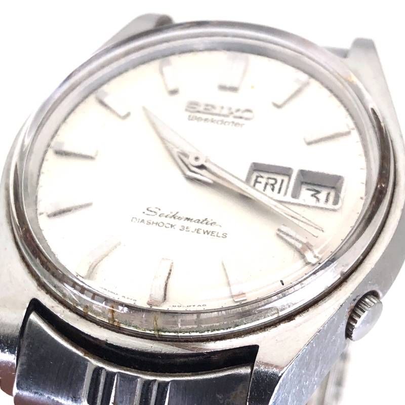 【1964年製 ヴィンテージ】SEIKO セイコー／セイコーマチック ウィークデーター 6218-8950／自動巻／ステンレス／シルバー
