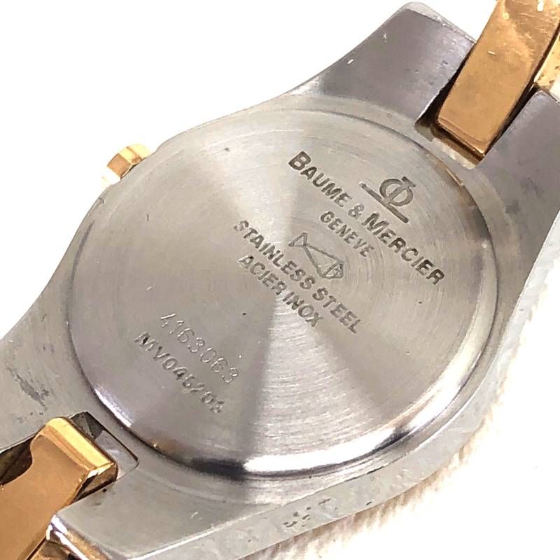 【ケース付き】BAUME＆MERCIER ボーム＆メルシエ／リネア MV045203／クォーツ／ステンレス／シルバー・ゴールド
