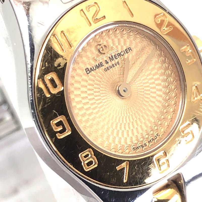 【ケース付き】BAUME＆MERCIER ボーム＆メルシエ／リネア MV045203／クォーツ／ステンレス／シルバー・ゴールド