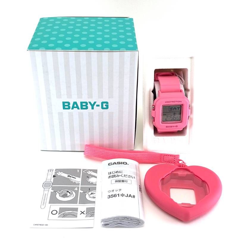 【美品・箱・取説付き】CASIO カシオ／BABY-G＋PLUS BGD-10KH-4JR／クォーツ／樹脂／ピンク