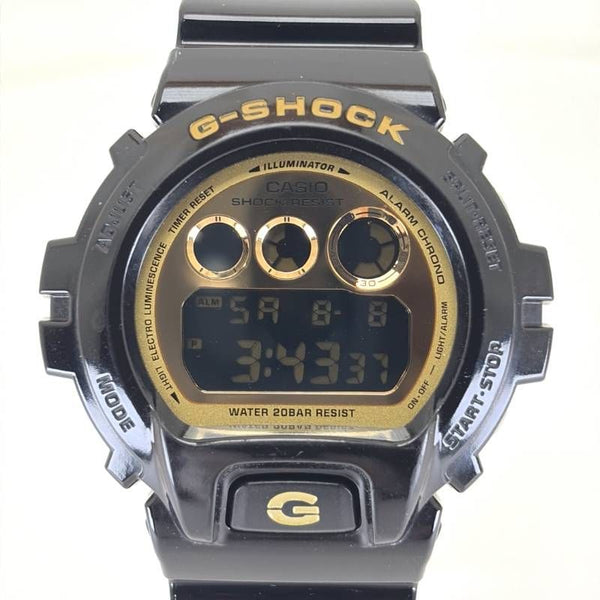 【美品・ケース・取説付き】CASIO カシオ／G-SHOCK DW-6900CB-1JF／クォーツ／樹脂／ブラック・ゴールド