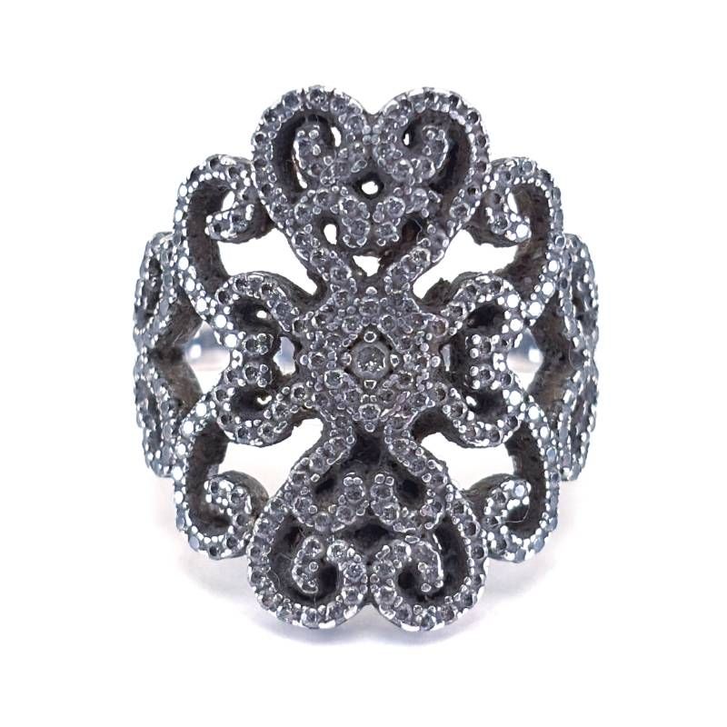 【美品】ORUS BIJOUX オラスビジュー／シルバー リング 指輪／14号／SV925／シルバー