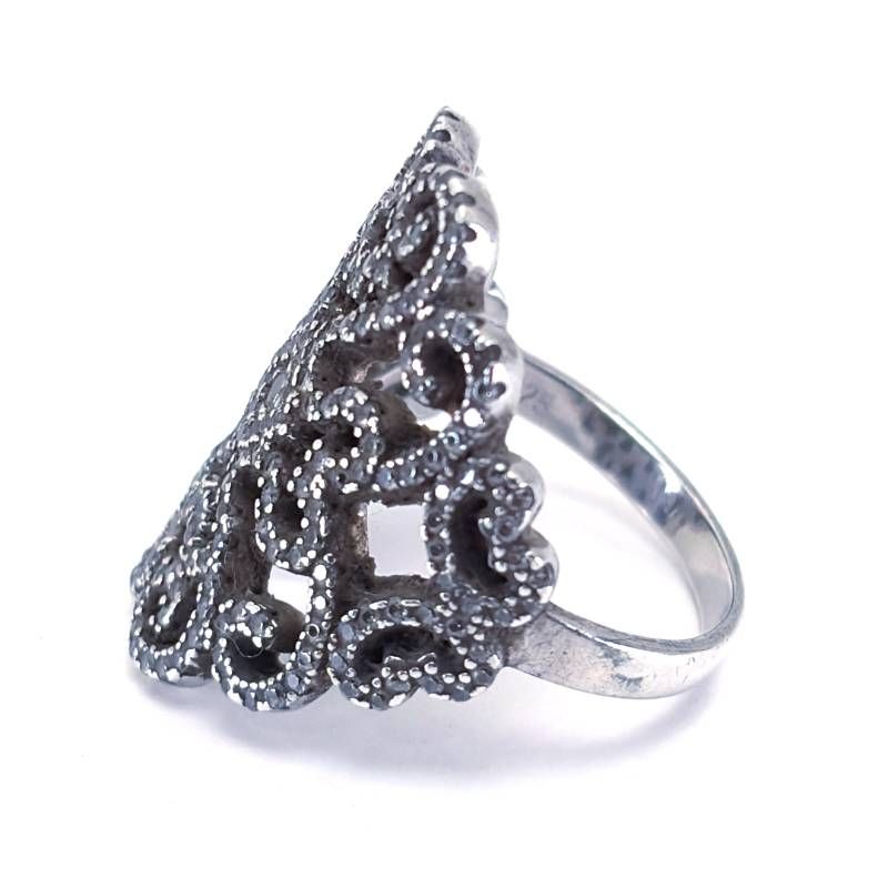 【美品】ORUS BIJOUX オラスビジュー／シルバー リング 指輪／14号／SV925／シルバー