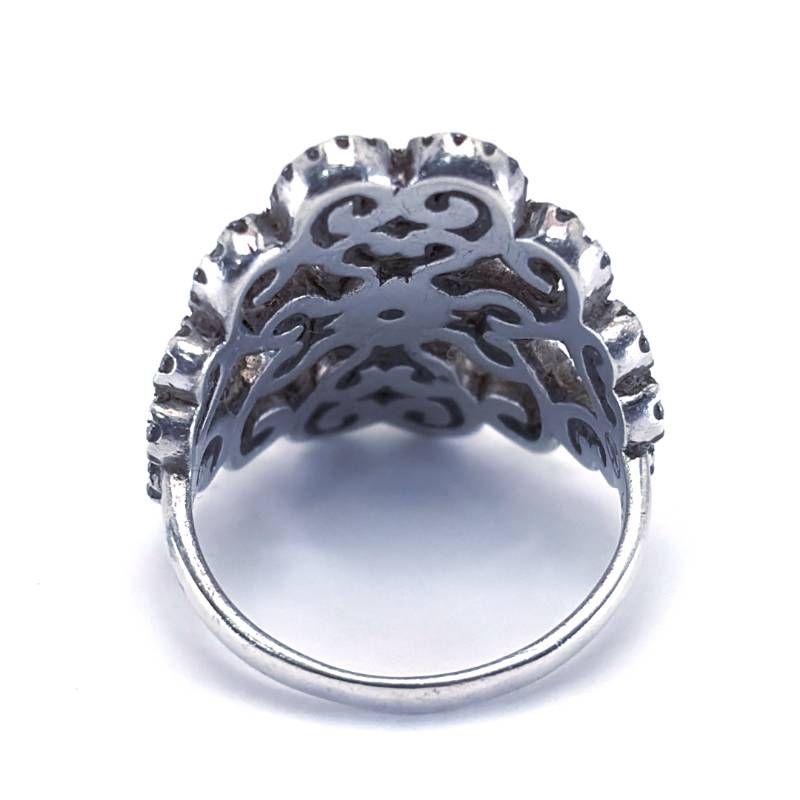 【美品】ORUS BIJOUX オラスビジュー／シルバー リング 指輪／14号／SV925／シルバー