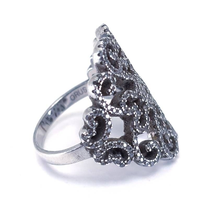 【美品】ORUS BIJOUX オラスビジュー／シルバー リング 指輪／14号／SV925／シルバー