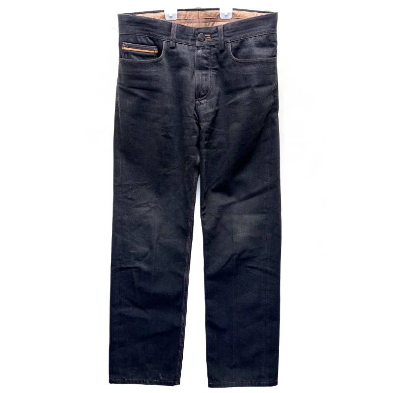 【美品】Berluti ベルルッティ／ストレート デニム パンツ／48／綿／ブラック