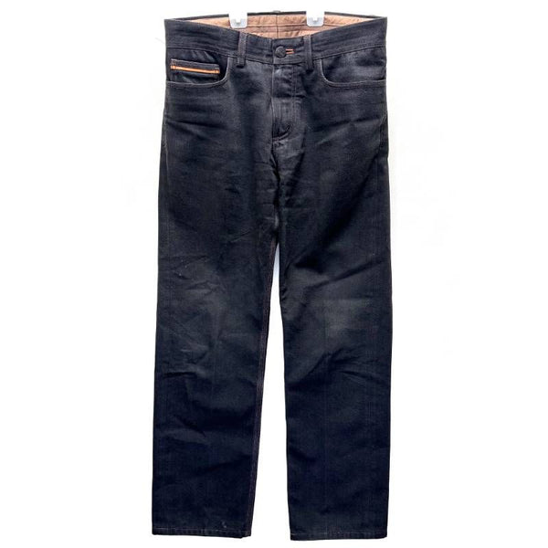 【美品】Berluti ベルルッティ／ストレート デニム パンツ／48／綿／ブラック