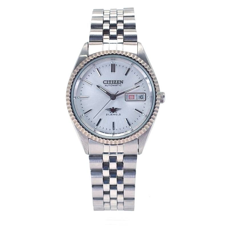 【美品】CITIZEN シチズン／イーグル7 6-S80521 HST フルーテッドベゼル／自動巻き／ステンレス／シルバー