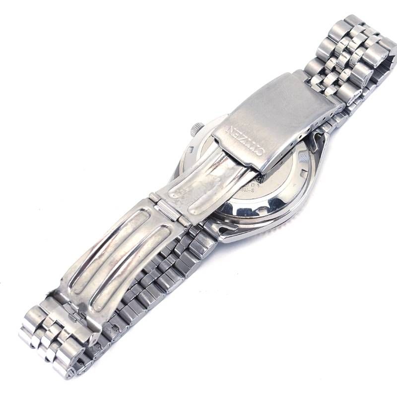 【美品】CITIZEN シチズン／イーグル7 6-S80521 HST フルーテッドベゼル／自動巻き／ステンレス／シルバー