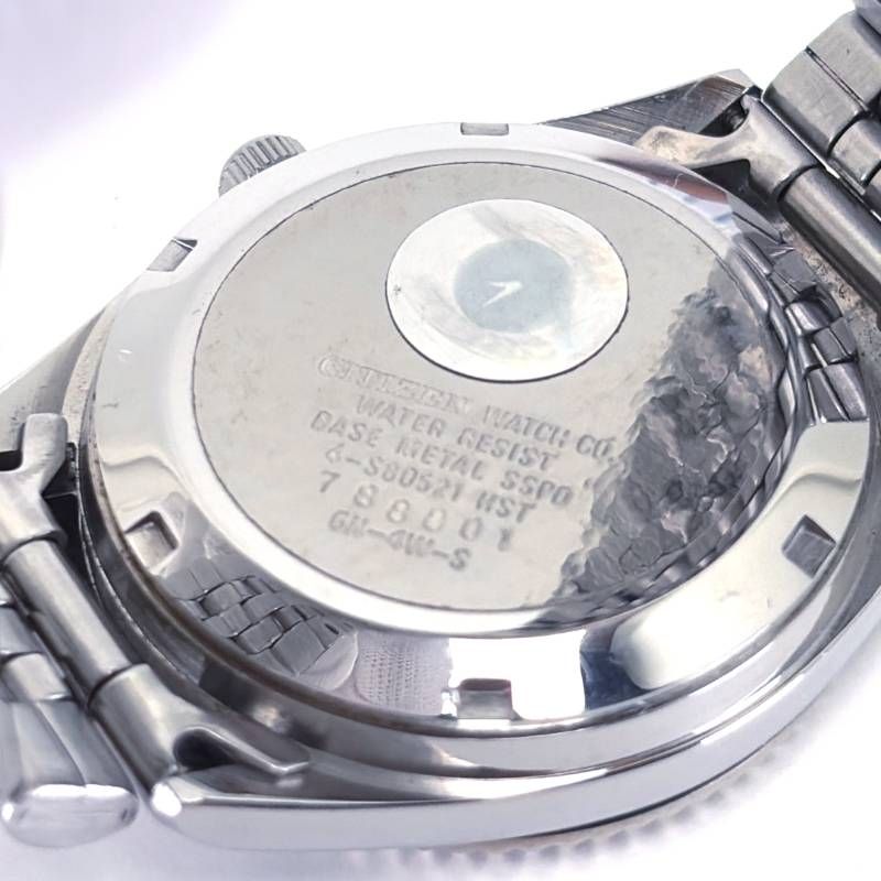 【美品】CITIZEN シチズン／イーグル7 6-S80521 HST フルーテッドベゼル／自動巻き／ステンレス／シルバー