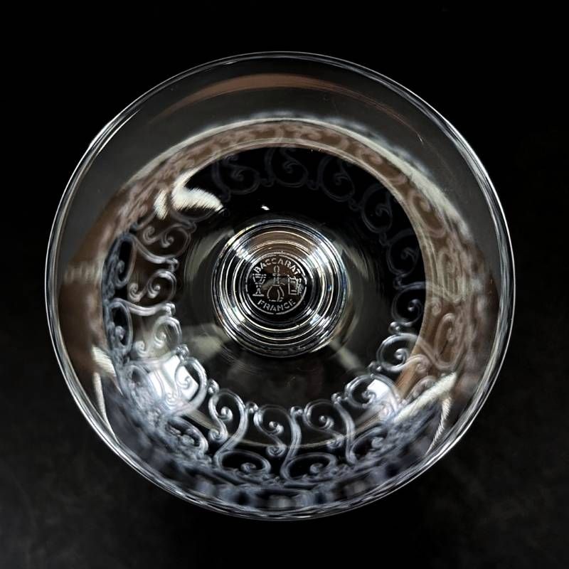 【美品・箱付き】Baccarat バカラ／ローハン ワイングラス 6客 セット／クリスタルグラス／クリア／BC678