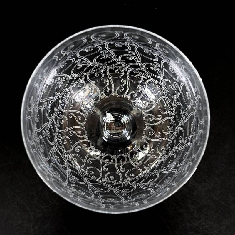 【美品・箱付き】Baccarat バカラ／ローハン ワイングラス 6客 セット／クリスタルグラス／クリア／BC678