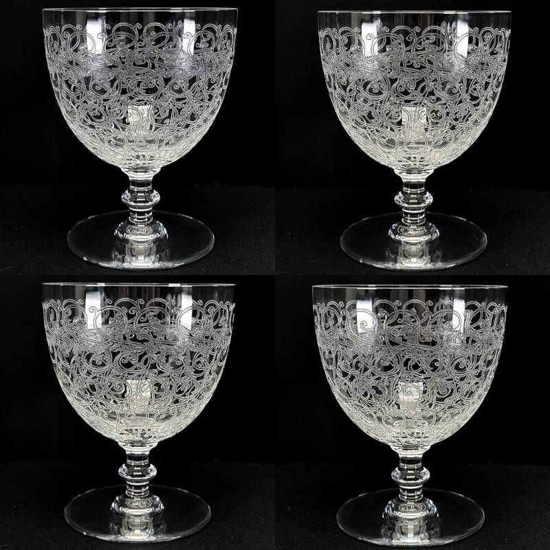 【美品・箱付き】Baccarat バカラ／ローハン ワイングラス 6客 セット／クリスタルグラス／クリア／BC678