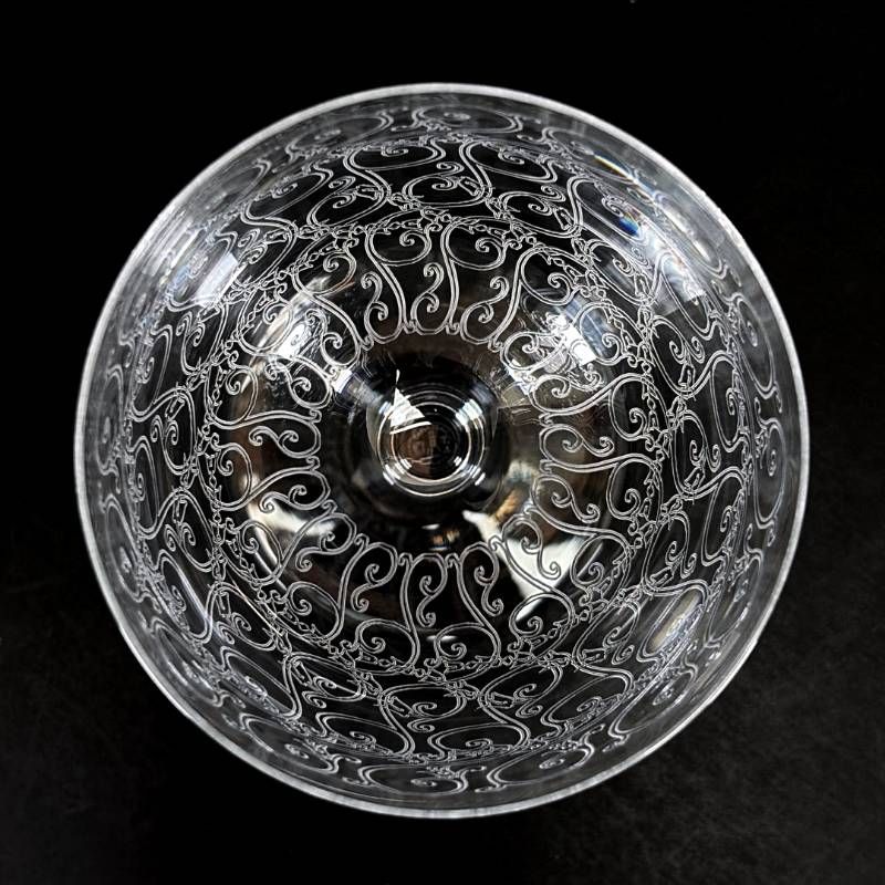 【美品・箱付き】Baccarat バカラ／ローハン ワイングラス 6客 セット／クリスタルグラス／クリア／BC678
