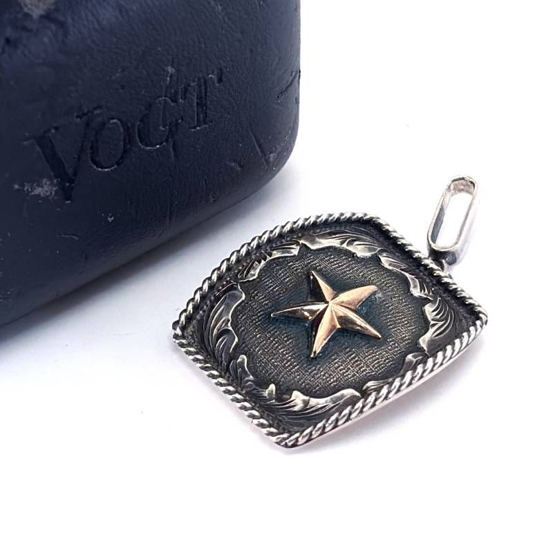 【美品】VOGT Silversmith ボグト・シルバースミス／スターモチーフ ネックレス ペンダントトップ／SV925・K14 GOLDFILL（金張り）／シルバー・ゴールド