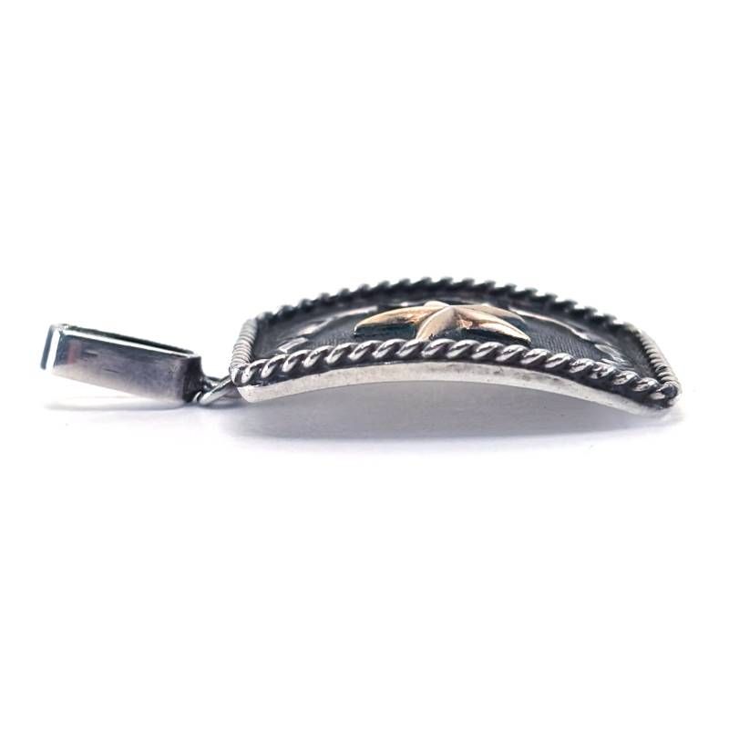【美品】VOGT Silversmith ボグト・シルバースミス／スターモチーフ ネックレス ペンダントトップ／SV925・K14 GOLDFILL（金張り）／シルバー・ゴールド