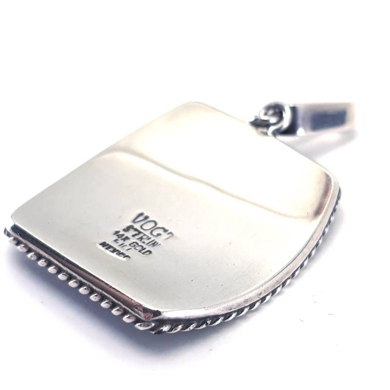 【美品】VOGT Silversmith ボグト・シルバースミス／スターモチーフ ネックレス ペンダントトップ／SV925・K14 GOLDFILL（金張り）／シルバー・ゴールド
