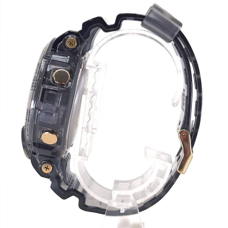 【美品】CASIO カシオ／G-SHOCK GD-X6900FB／クォーツ／樹脂／クリアブラック・ゴールド