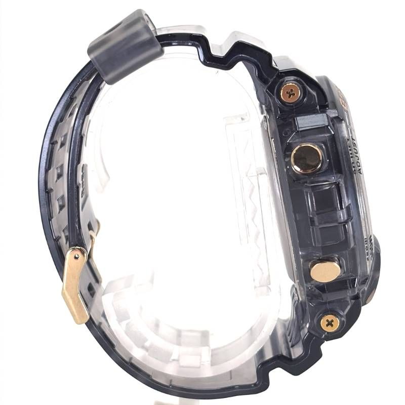 【美品】CASIO カシオ／G-SHOCK GD-X6900FB／クォーツ／樹脂／クリアブラック・ゴールド