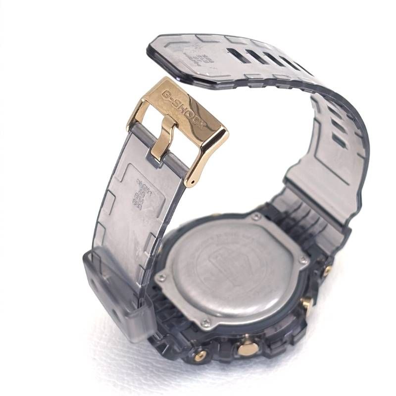 【美品】CASIO カシオ／G-SHOCK GD-X6900FB／クォーツ／樹脂／クリアブラック・ゴールド