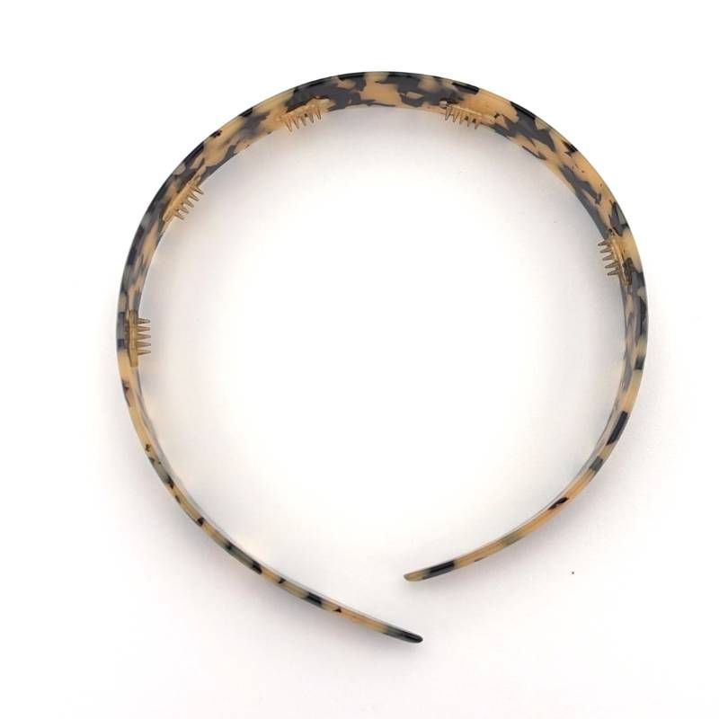 【美品】ALEXANDRE DE PARIS アレクサンドルドゥパリ／カチューシャ／アセテート／ブラウン・ブラック