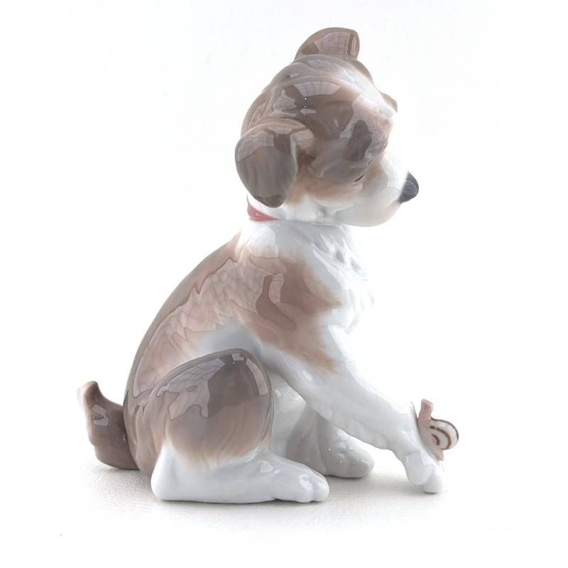 【美品】LLADRO リヤドロ／ニューフレンド New friend  犬とかたつむり 6211 フィギュリン／ポーセリン／マルチカラー