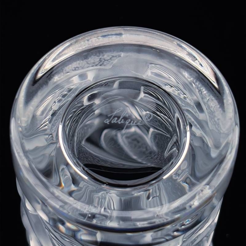 【美品・箱付き】LALIQUE ラリック／イロンデル タンブラー／クリスタルグラス／クリア・乳白色