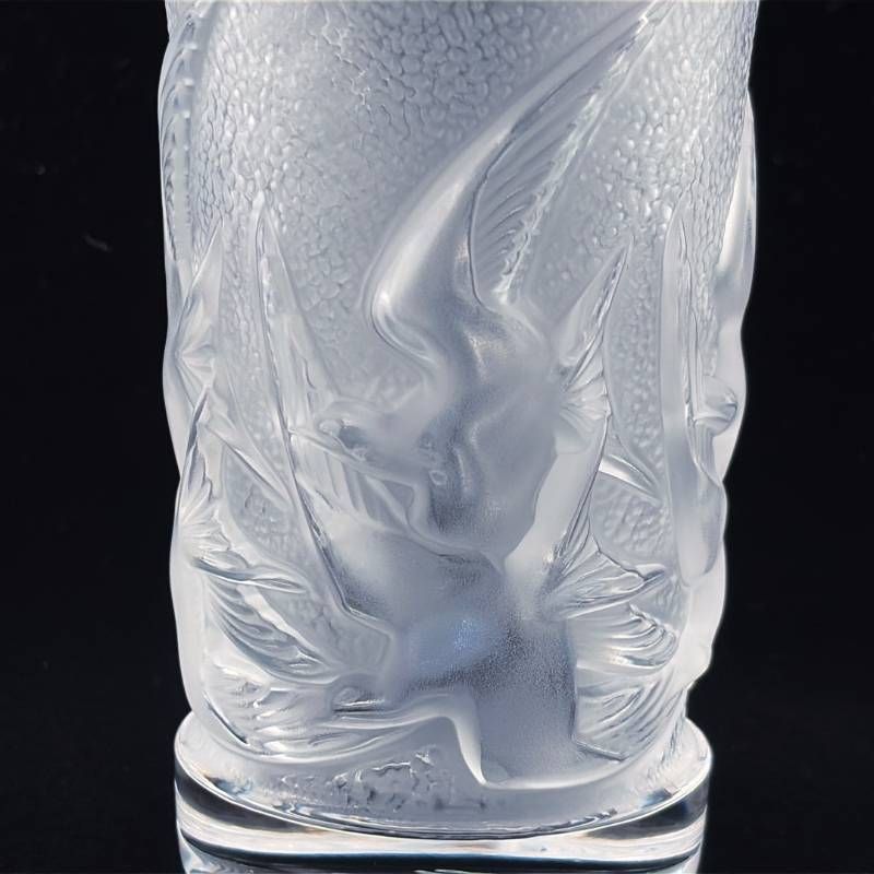 【美品・箱付き】LALIQUE ラリック／イロンデル タンブラー／クリスタルグラス／クリア・乳白色