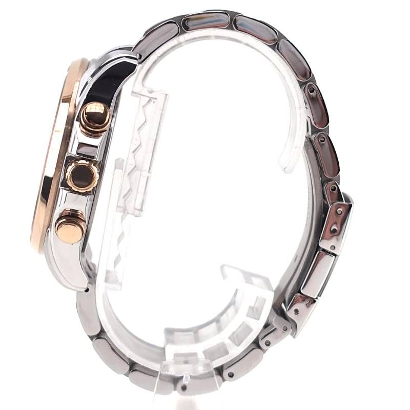 【美品・ケース・コマ・取説・工具付き】CITIZEN シチズン／アテッサ エコドライブ ダブルダイレクトフライト H820-T021701／ソーラークォーツ／ステンレス・GP・ステンレス／シルバー・ゴールド・ベージュ