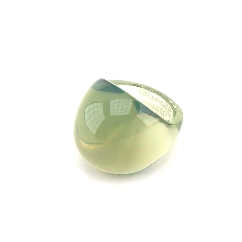LALIQUE ラリック／カポジョン リング 指輪／クリスタルグラス／グリーン