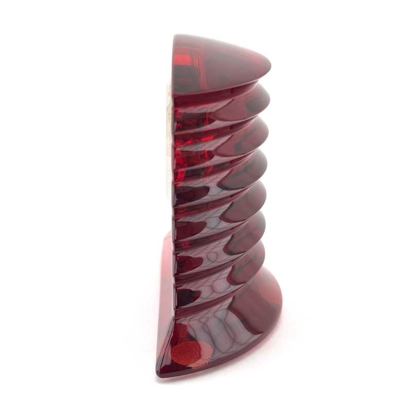 【美品・電池交換済・箱付き】BACCARAT バカラ／ラランド クロック 置き時計／クリスタルグラス／レッド・シルバー・ホワイト／BC682
