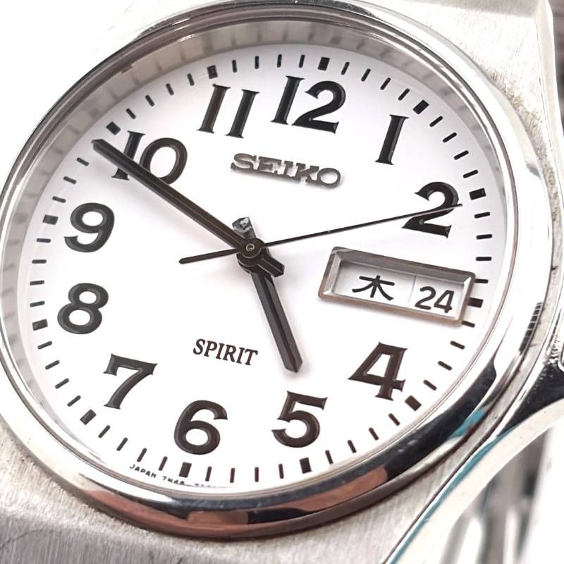 SEIKO セイコー／スピリット 7N48-7A10／クォーツ／ステンレス／シルバー・ホワイト