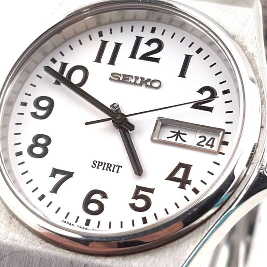 SEIKO セイコー／スピリット 7N48-7A10／クォーツ／ステンレス／シルバー・ホワイト