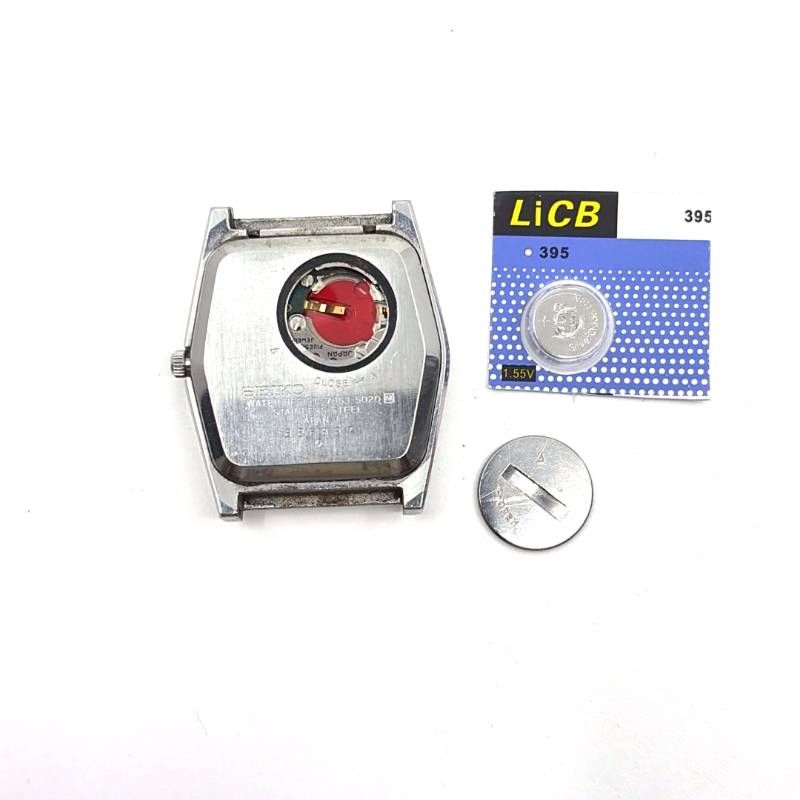 【電池交換済・ヴィンテージ・ベルト交換】SEIKO セイコー／ロードクオーツ 7853-5020／クォーツ／ステンレス・フェイクレザー／シルバー・ゴールド・ワインレッド