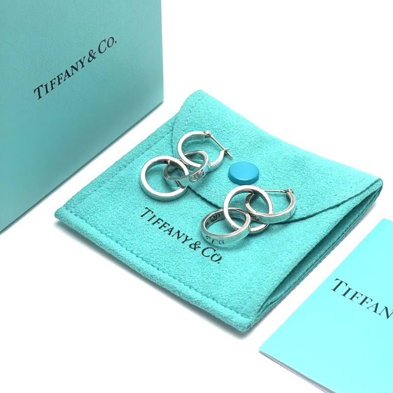 【美品・箱・保管袋付き】TIFFANY & CO. ティファニー／パロマ・ピカソ トリプル サークル フープ ピアス／SV925／シルバー
