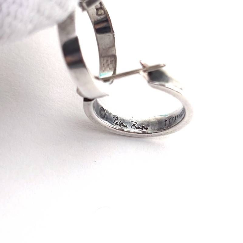【美品・箱・保管袋付き】TIFFANY & CO. ティファニー／パロマ・ピカソ トリプル サークル フープ ピアス／SV925／シルバー