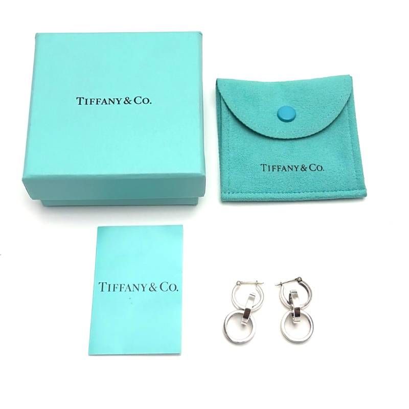【美品・箱・保管袋付き】TIFFANY & CO. ティファニー／パロマ・ピカソ トリプル サークル フープ ピアス／SV925／シルバー