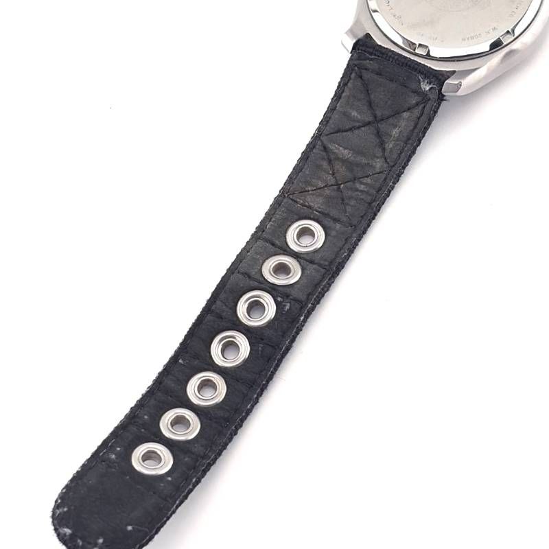 【希少】CITIZEN シチズン／エコドライブ ミリタリー BM6400-18E／ソーラークォーツ／ステンレス・キャンバス／シルバー・ブラック