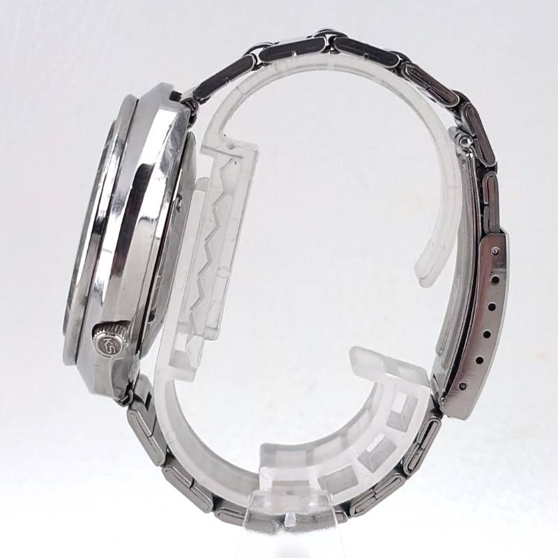 【希少・ヴィンテージ・訳あり】SEIKO セイコー／セイコー5 UFOケース 6106-6430／自動巻き／ステンレス／シルバー・ブラック