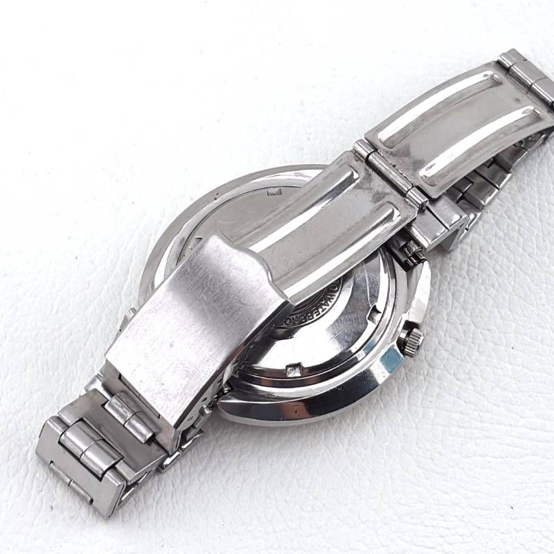 【希少・ヴィンテージ・訳あり】SEIKO セイコー／セイコー5 UFOケース 6106-6430／自動巻き／ステンレス／シルバー・ブラック