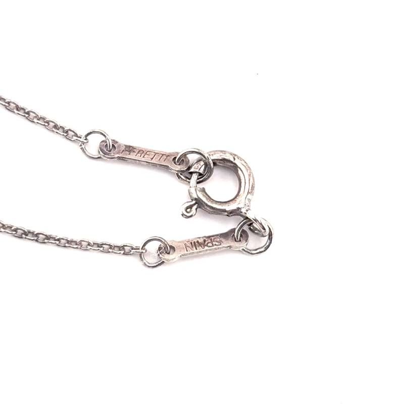 【美品・箱・保管袋付き】TIFFANY & CO. ティファニー／オープンハート ネックレス／SV925／シルバー