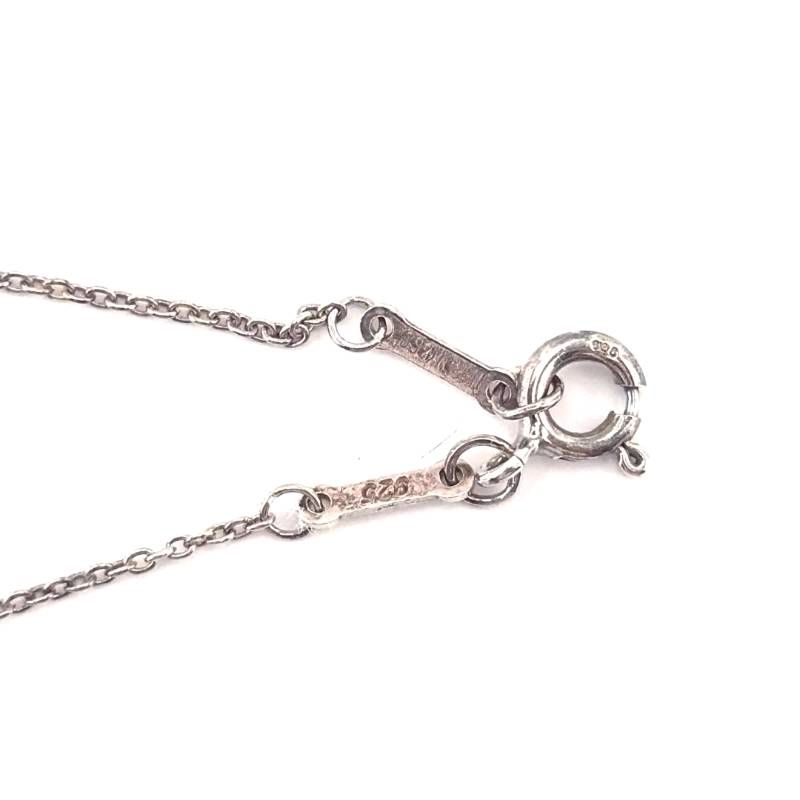 【美品・箱・保管袋付き】TIFFANY & CO. ティファニー／オープンハート ネックレス／SV925／シルバー